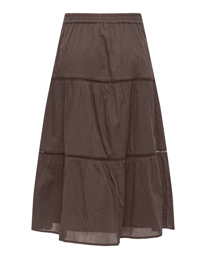 Only - ONLIsabella Long Nederdel - Chocolate Martini 